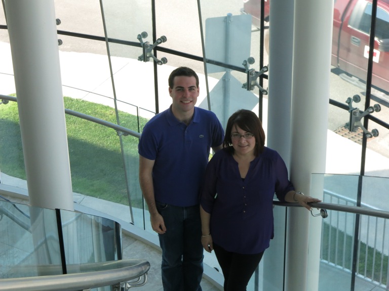 Edmund Walsh and Serina Greene are planning orientation activities for new students at Grenfell Campus. 