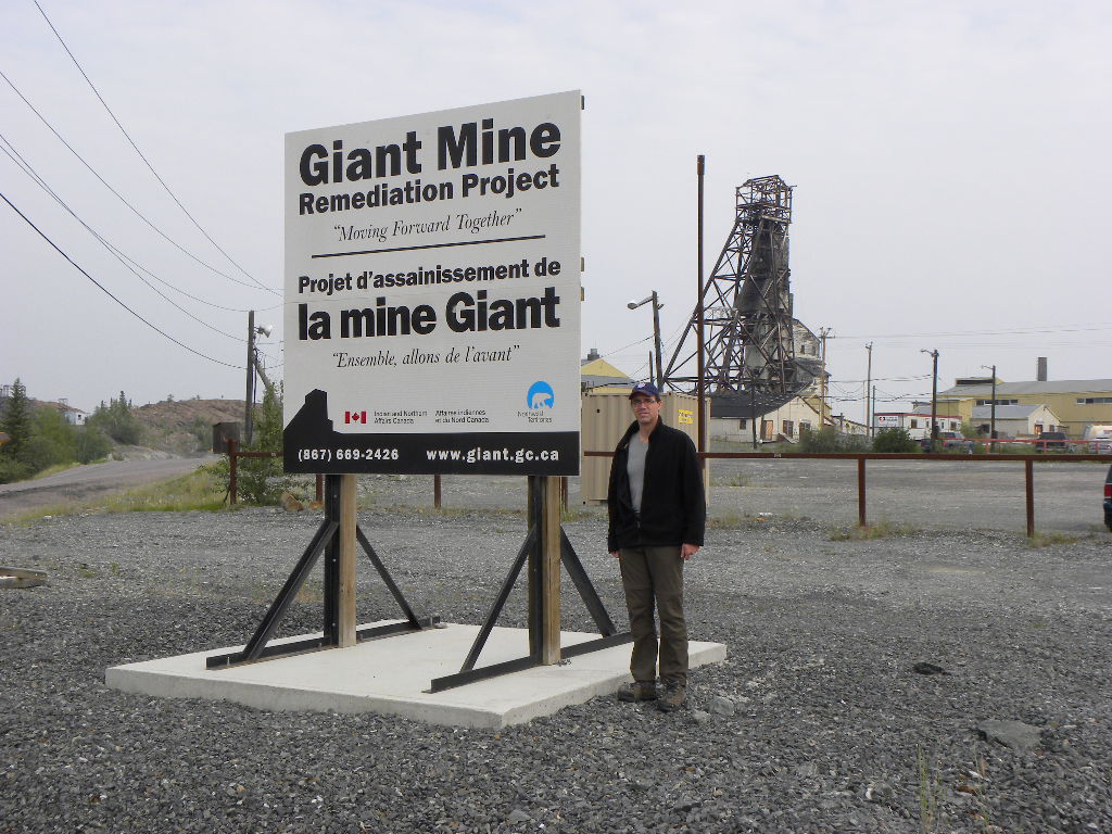 John Sandlos at the Giant Mine remediation project