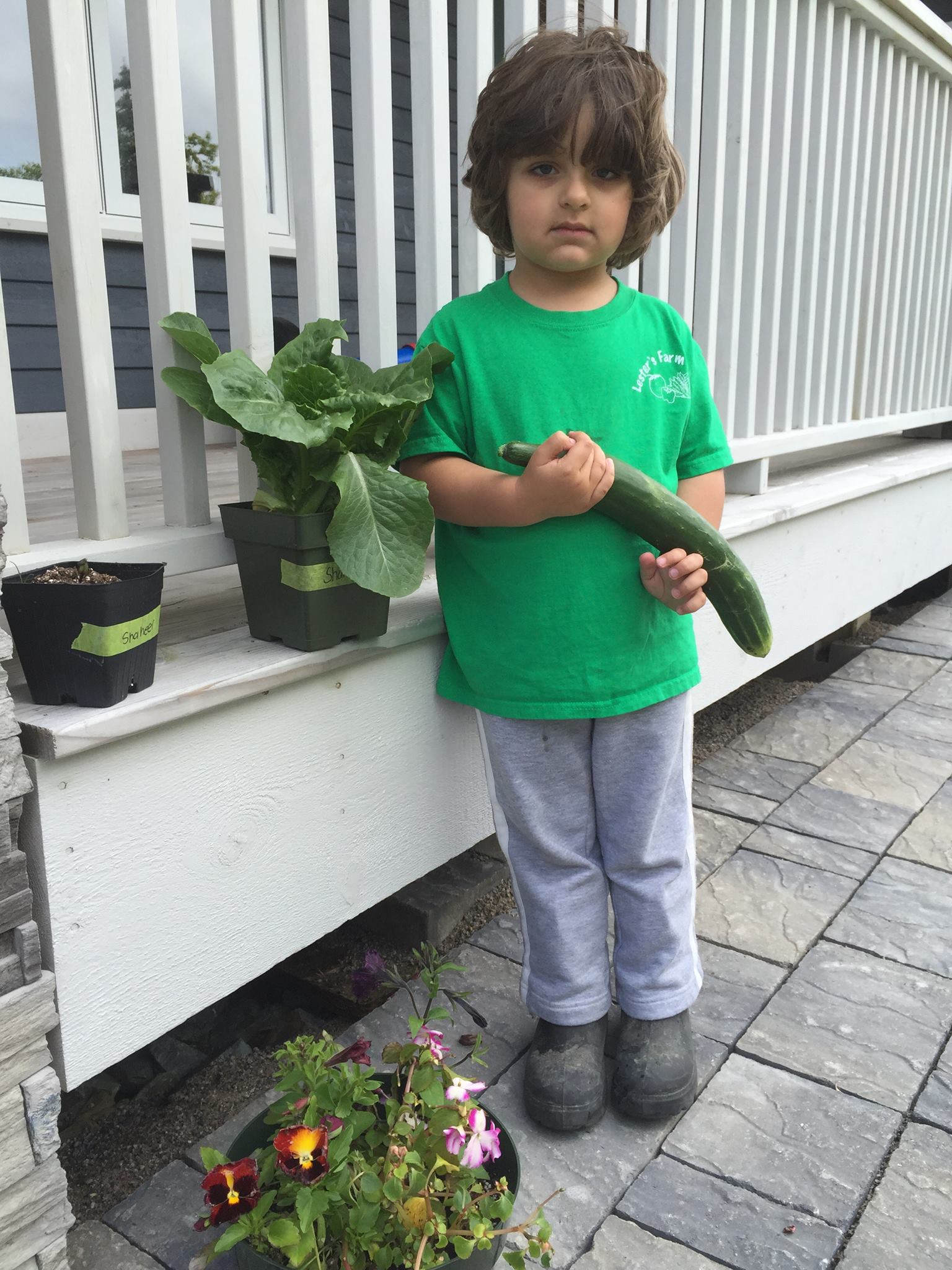 Alumna Krista Gammal's son Shaheer has embraced the art of farming.