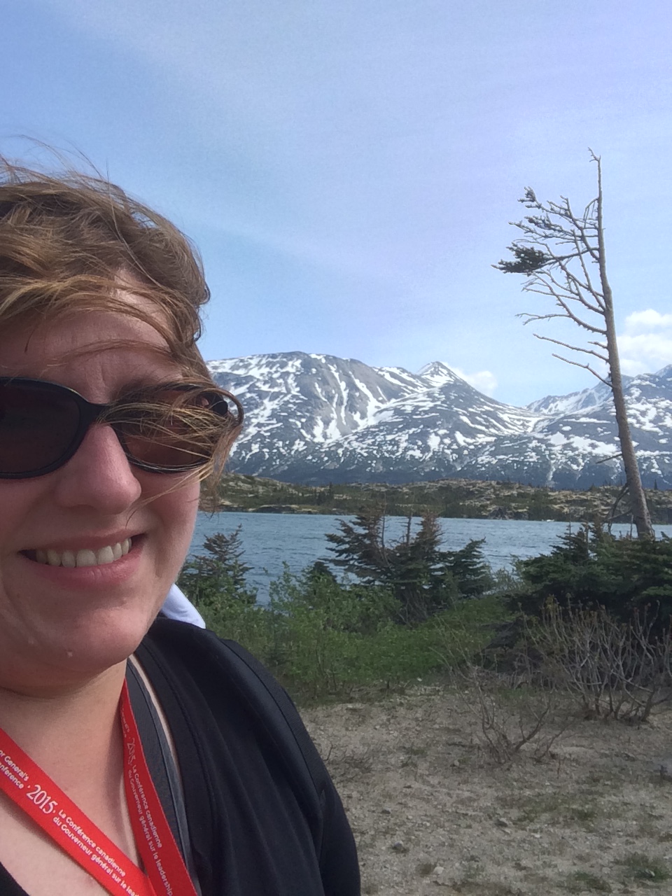 Employee -- and alumna -- Jennifer O'Neill in the Yukon.