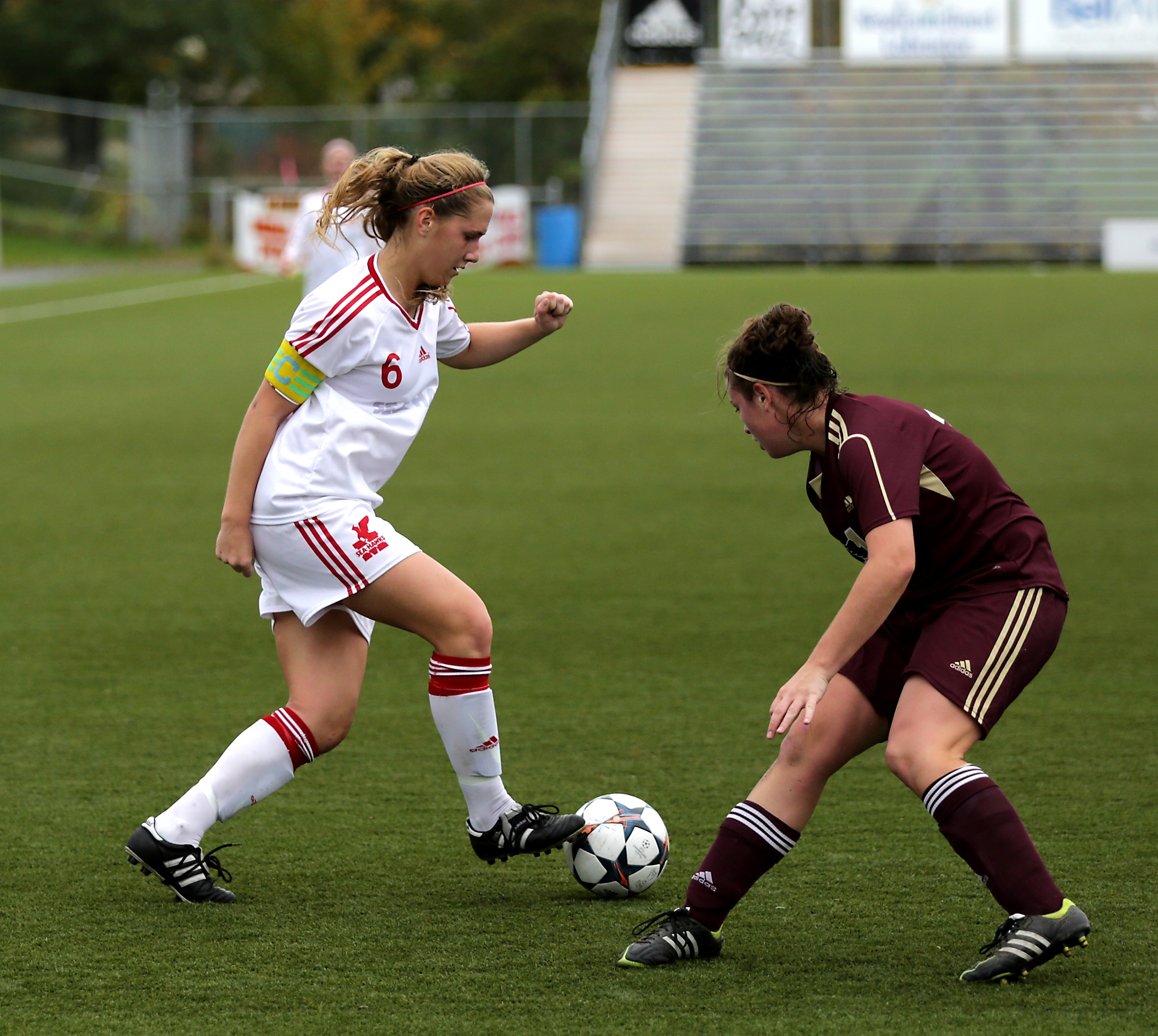 Jessie in soccer action