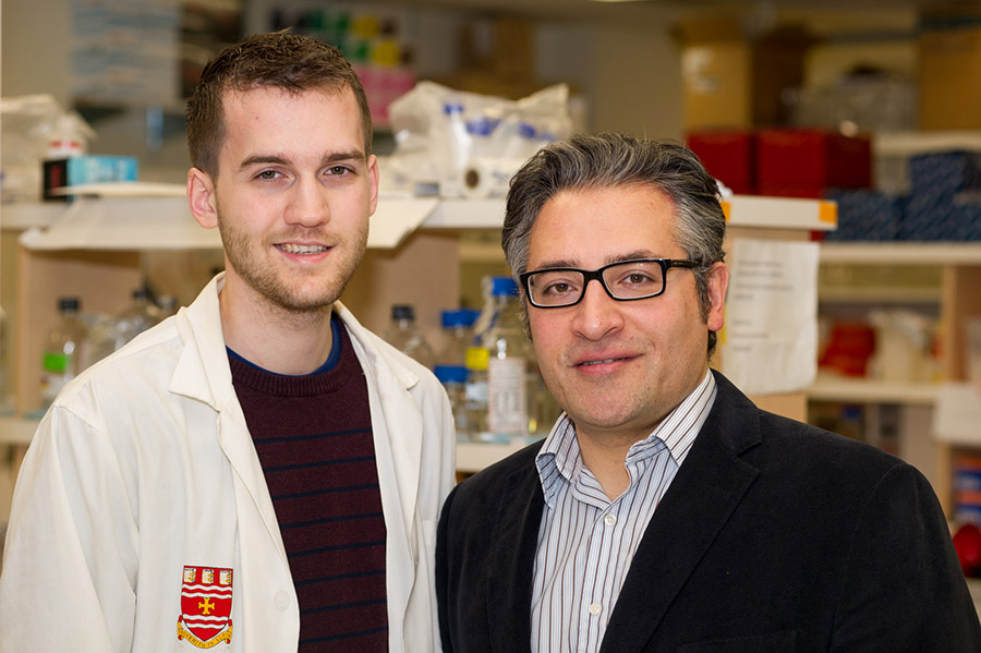 Justin King and his mentor and supervisor Dr. Mani Larijani