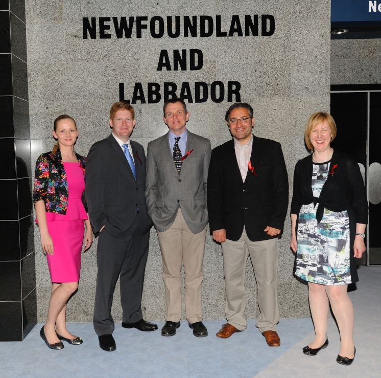 From left: Holly King and Drs. Kevin Curran, Paul Moorehead, Mani Larijani and Mary-Frances Scully. From left: Holly King and Drs. Kevin Curran, Paul Moorehead, Mani Larijani and Mary-Frances Scully.